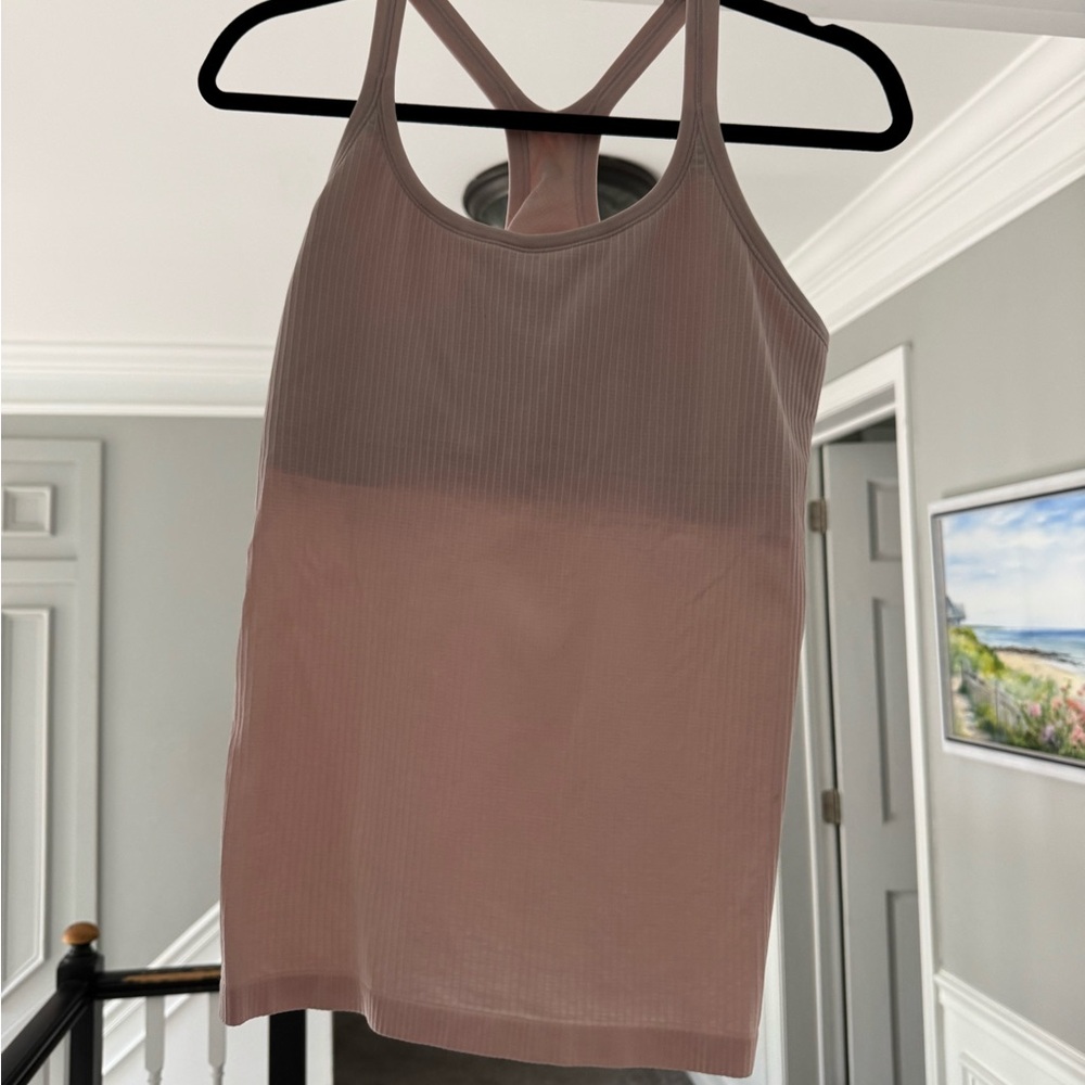 lululemon athletica Ribbed Racerback Tank - Mauve Blush